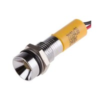 RS Pro LED表示灯 黄 8mm 24 V dc 7239438 7239438 1個