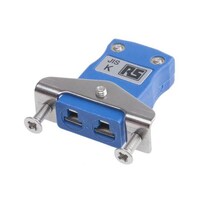 RS Pro 熱電対コネクタ ミニチュアパネル取り付けソケットコネクタ Kタイプ ミニチュア 7718871 7718871 1個