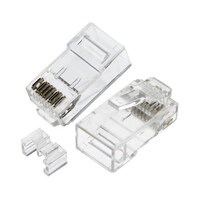 RS Pro RJ45 モジュラーコネクタ 8P8C極 Cat6、Cat6a ストレート ケーブルマウント オス 1袋(5個入) 7918504 7918504 1袋