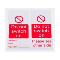RS Pro ロックアウトタグ ’Do not switch on’ 1袋(10個入) 7924506 7924506 1袋