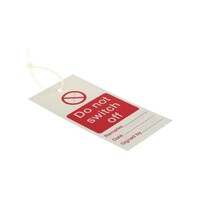 RS Pro ロックアウトタグ ’Do not switch off’ 1袋(10個入) 7924515 7924515 1袋