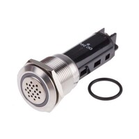 RS Pro Annunciator 19mm 85dB IP50 IK04 screw 8771842 8771842 1個