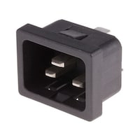 RS Pro IECコネクタ オス パネル取り付け、スナップイン取り付け 20A 1袋(5個入) 8962136 8962136 1袋