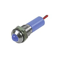 RS Pro LED表示灯 青 6mm 2 V dc 7227687 7227687 1個