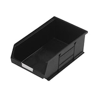 RS Pro 収納ボックス 高さ 132mm 幅 205mm 深さ 350mm PP 黒 1袋(10個入) 9096918 9096918 1袋