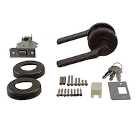 ヒナカS/S かんたん取替レバーハンドル 鍵付間仕切錠 ブロンズ NP308MLB5060 NP308MLB5060 1個