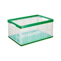 アズワン 474x348x240mm/33.0L 折畳コンテナ(緑) EA506AJ12 EA506AJ12 1台