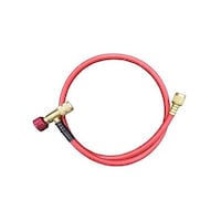 アズワン 90cm/R32・R410A バルブ付チャージングホース/赤 EA101TB11 EA101TB11 1本