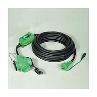 アズワン 15Ax10m 漏電保護プラグ(防雨型/ストレート型) EA940MH16 EA940MH16 1本