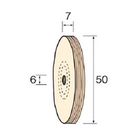 綿バフホイール 仕上げ用 φ50(2個入