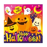 アズワン カラフルハロウィン テーマポスター 36×36cm 10枚 3733131 3733131 1セット