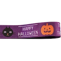 アズワン リボン ハロウィンデザインハロウィン パープル 374088 374088 1個