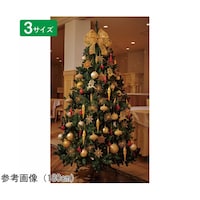 アズワン ゴージャスクリスマスツリーセット ゴールド高さ210×幅135cm 381812 381812 1セット
