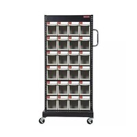 アズワン 690x560x1460mm/4列6段 マルチストールカート(片面) EA957FL1 EA957FL1 1個