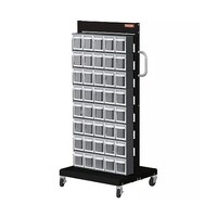 アズワン 690x560x1460mm/5列8段 マルチストールカート(片面) EA957FL2 EA957FL2 1個