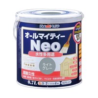 アトムサポート 水性オールマイティーネオ 0.7L ライトグレー 68525563 1個