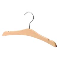アズワン 子供用木製ハンガー 木地仕上げ 平型溝付き W32cm 60本入 61799355 61799355 1本