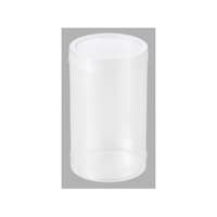 アズワン 大森 円筒クリアケース M5 かぶせ式 PVC 直径5.9×高さ9.8cm 10個入 61800675 61800675 1個