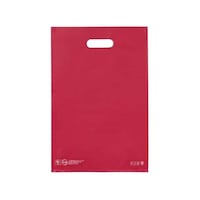 アズワン 手提げポリ袋ハード型 レッド 19×28cm 100枚入 617822511 617822511 1枚