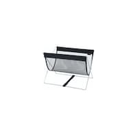 アズワン ミニサイドワゴン メッシュ×レザー調 ブラック 61555651 61555651 1台