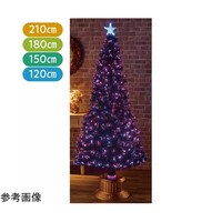 アズワン ブラックファイバークリスマスツリー 高さ150×幅76cm 483112 483112 1個