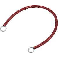 日本緑十字社 緑十字 チェーンロック(錠別売タイプ) 赤 チェイン60R 長さ600mm 両端リング付