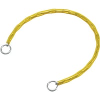 日本緑十字社 緑十字 チェーンロック(錠別売タイプ) 黄 チェイン60Y 長さ600mm 両端リング付