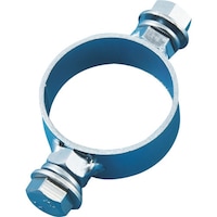 日本緑十字社 緑十字 ポール用標識取付金具(両面表示用) 金具381W 適合径:38.1mmΦ スチール製