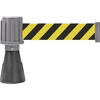 日本緑十字社 緑十字 コーン用ベルトパーテーション ベルト:黄/黒(トラ柄) バリアライン1 テープ長さ5m