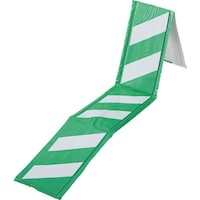 日本緑十字社 緑十字 コーナー用トラ柄クッション 緑/白 コーナーガード20WG 270×2000×6mm 反射タイプ