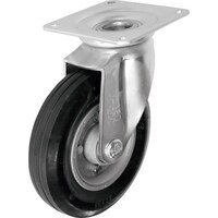 シシク セミニューマチック車輪付キャスター 自在