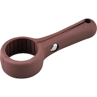 日本緑十字社 緑十字 ドアノブ用ハンドル(レバーハンドル) ブラウン ドアハンドル1552 全長155mm ゴム製