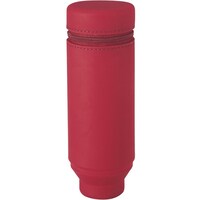 リヒトラブ LIHIT スタンドペンケース 丸形タイプ レッド