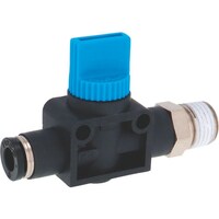 ニホンピスコ PISCO ハンドバルブ ストレートA3方弁チューブ6出力R1/4