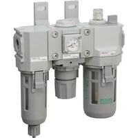CKD CKD FRLユニット F.R.Lコンビネーション 標準白色シリーズ Rc1/4 ルブリケータ・手動コックなし