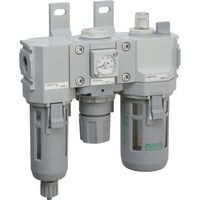 CKD CKD FRLユニット F.R.Lコンビネーション 標準白色シリーズ Rc3/8 ルブリケータ・手動コックなし