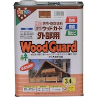 アサヒペン アサヒペン ウッドガード外部用 3.4L マホガニー
