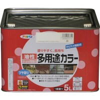 アサヒペン アサヒペン 油性多用途カラー 5L 白