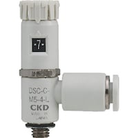 CKD CKD スピードコントローラ ダイヤル付 コンパクトタイプ 接続口径M5 適用チューブ外径6