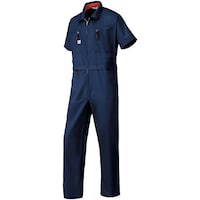 山田辰 AUTOBI 腰割れ式半袖つなぎ服6901001ネイビーブルーLL