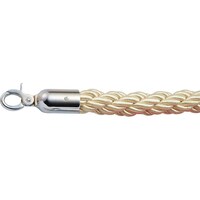 日本緑十字社 緑十字 パーテーションスタンド用ロープ(カラビナフック) 白 BA40W 30Φ×1500