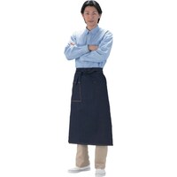 カジメイク 1912 デニム腰下前掛 紺 フリー
