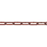 水本 水本 【要長さ指定】アルミカラーチェーン レッド AL6R 長さ・リンク数指定カット 28.1ー29m