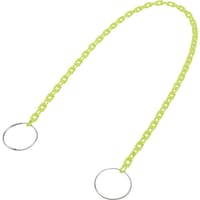 日本緑十字社 緑十字 コーン用プラスチックチェーン(リング付) 蛍光緑 CHBAKG 長さ2m ポリエチレン
