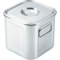 遠藤商事 TKG SAモリブデン深型角キッチンポット 目盛付(手付) 36cm