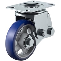 ユーエイキャスター ユーエイ プレート式 自在 クッションキャスター プレミアムウレタン 車輪径150mm  SKYタイプ SKY2S型 取付寸法133×86(125×62)