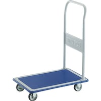 トラスコ中山 TRUSCO プレス製台車 ドンキーカート 固定式740×480 ハンドル高さ1000