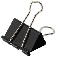 プラス PLUS 35459)ダブルクリップ CP102 41型 黒 10個