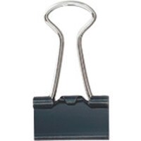 プラス PLUS 35450)ダブルクリップ CP107 極豆 黒 20個