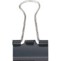 プラス PLUS 35468)ダブルクリップ CP10610P 豆 黒 100個